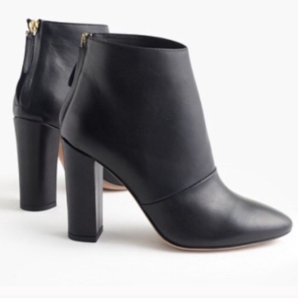 J. Crew Black Ankle Boots